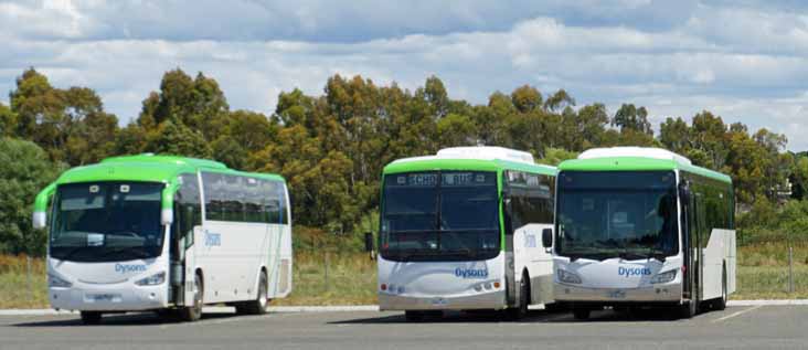 Dysons Scania K270IB Irizar Century 475, Irisbus Eurorider 344 & Iveco Metro 722 Express 